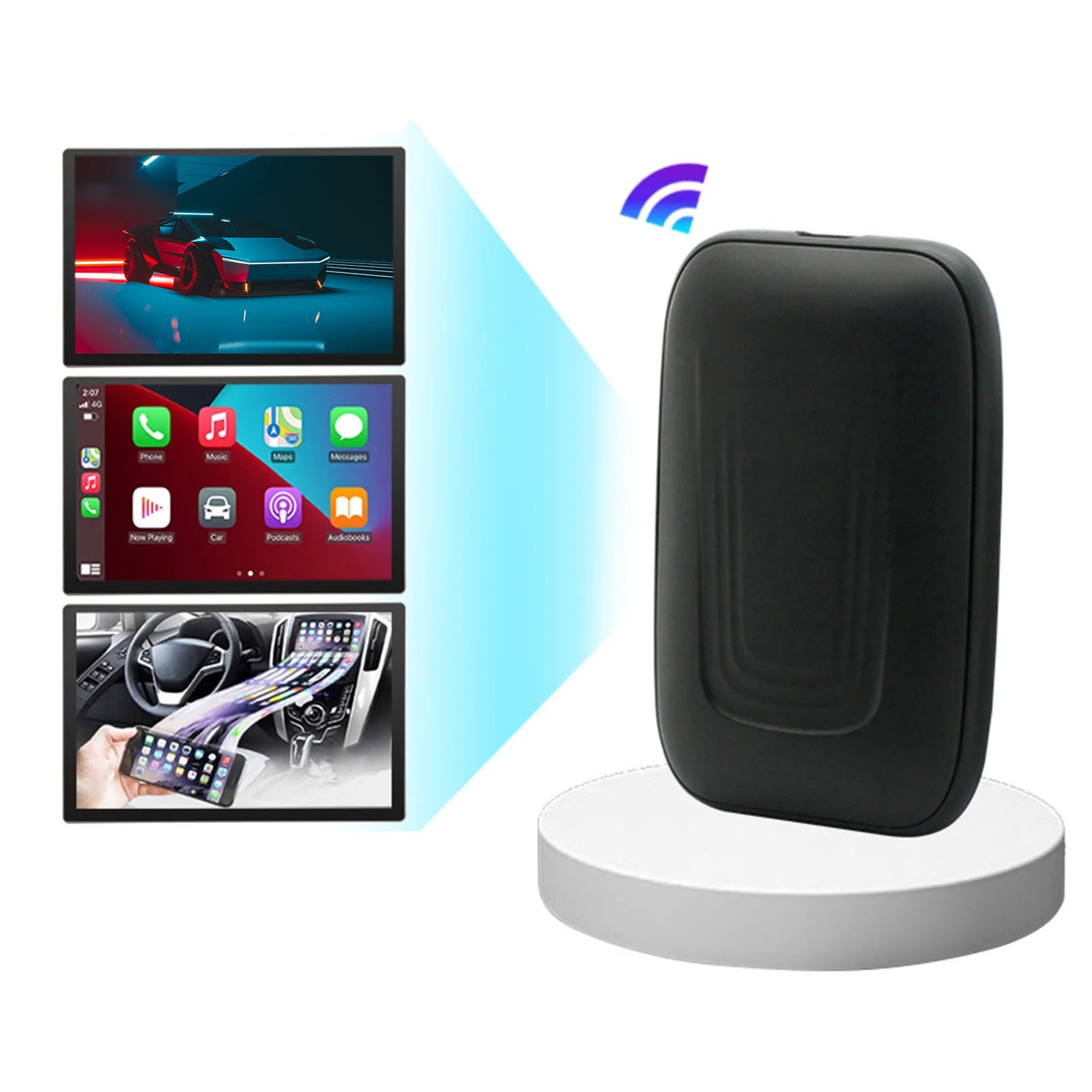 Wireless CarPlay Adapter For Tesla Model 3 / Y / X / S Wireless Adapter Convert Wired to Wireless Wireless CarPlay Adapter For Tesla Model 3 / Y / X / S Wireless Adapter Convert Wired to Wireless